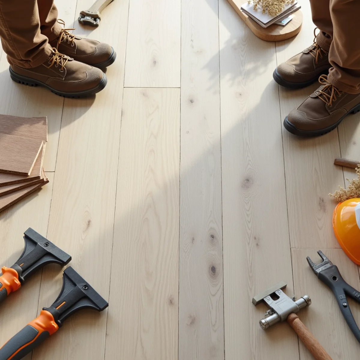 side by side comparison illustrating LVP vs laminate
