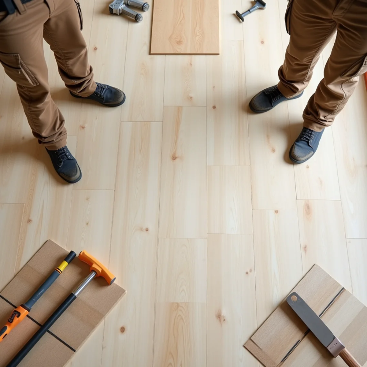 Illustration for a North Alabama flooring guide on flooring before move in Huntsville