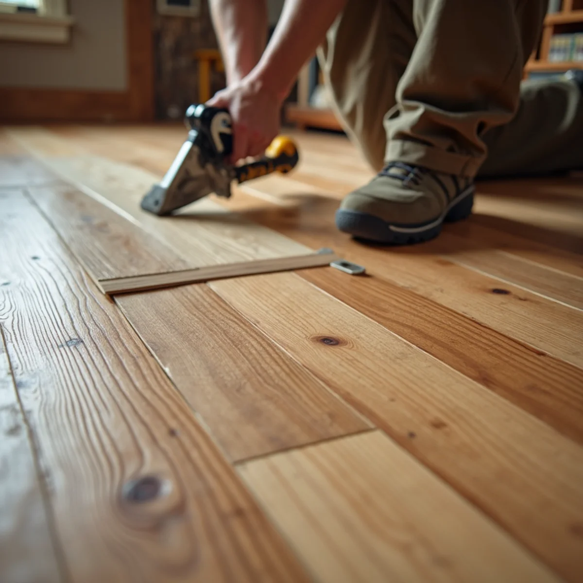 close up detail illustrating solid vs engineered hardwood
