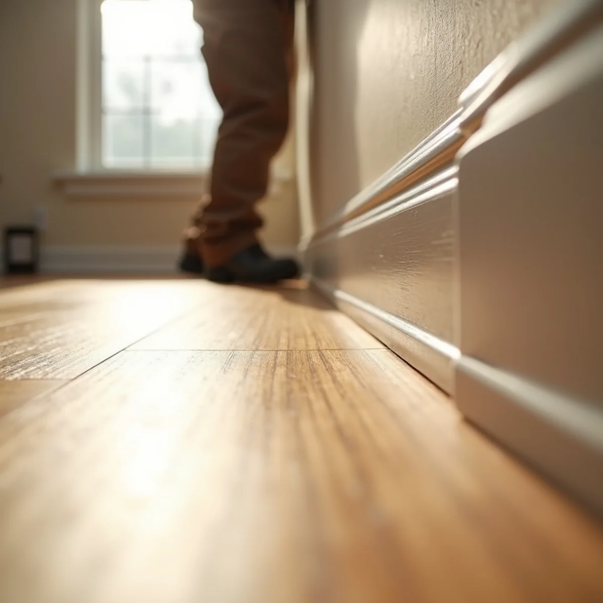 finished room detail during commercial flooring installation in Huntsville, AL