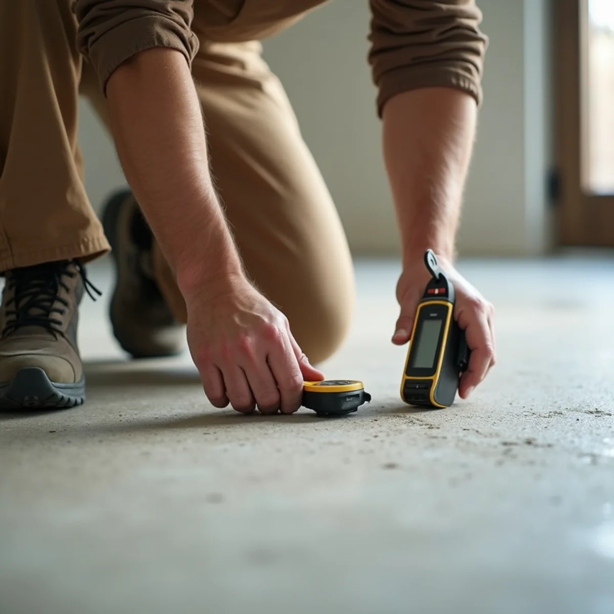 subfloor moisture reading during hardwood floor refinishing in Huntsville, AL