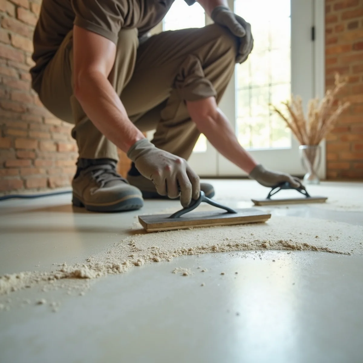 subfloor prep and leveling during subfloor repair and leveling in Huntsville, AL