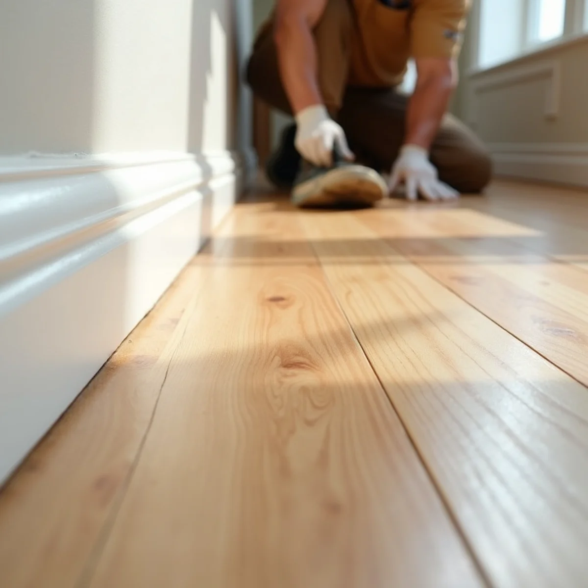 finished room detail during waterproof flooring installation in Huntsville, AL